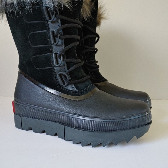 Sorel Joan of Arctic Next Boots Fur Lined Leather Black Size 9.5 Insulated Snow - Picture 8 of 16